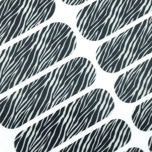 Jamberry Black & White Tiger Nail Wraps, Retired